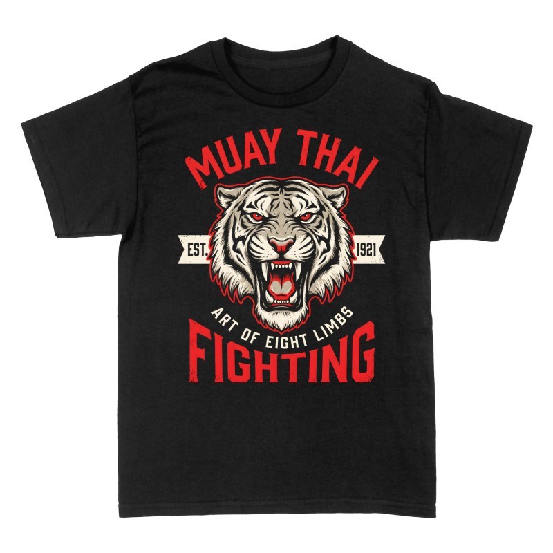 T-shirts: Br&uuml;llender Muay-Thai-Tiger
