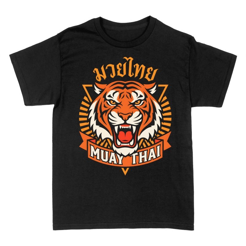 T-shirts: Muay Thai Tiger Emblem