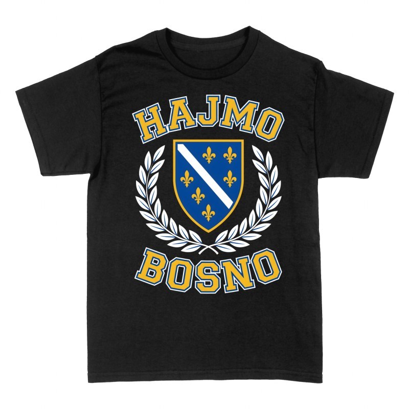 T-shirts: Bosnisches Wappen mit Lorbeerkranz