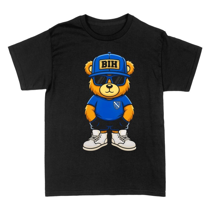 T-shirts: Bosnien Urbaner Teddyb&auml;r mit Kappe