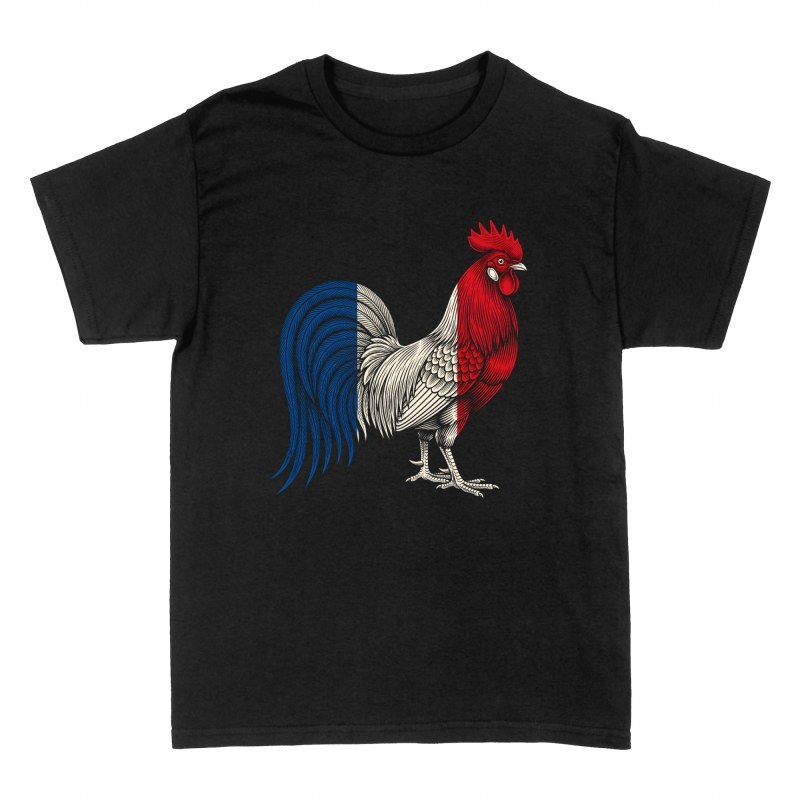 T-shirts: Gallischer Hahn Frankreich Flagge