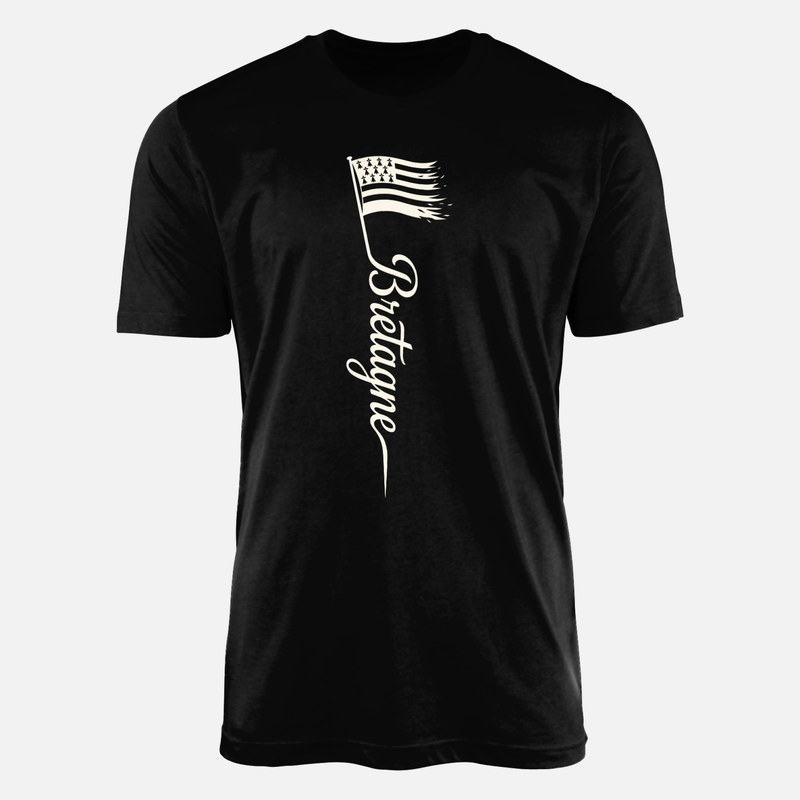 T-shirts: Bretagne Flagge Typografie