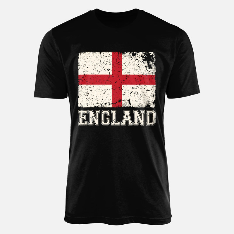 T-shirts: England Flagge Vintage Grunge
