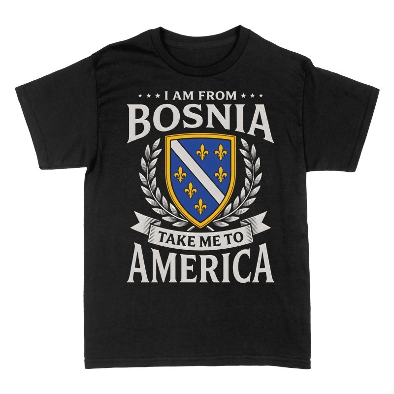 T-shirts: Bosnien Wappen Bring Mich Nach Amerika
