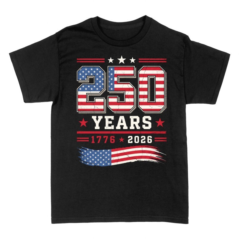 T-shirts: USA 250 Jahre Unabh&auml;ngigkeit 1776-2026