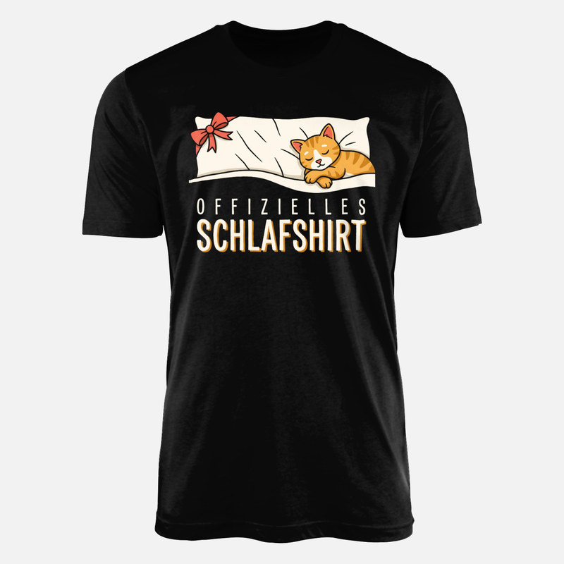 T-shirts: Offizielles Schlafshirt Katze Kissen
