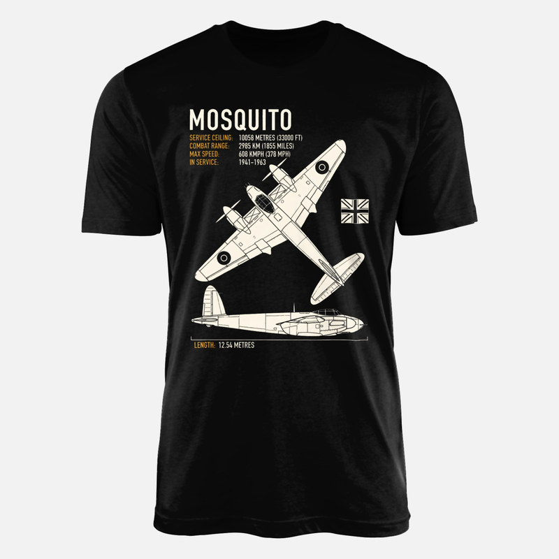 T-shirts: Mosquito Flugzeug Technische Daten
