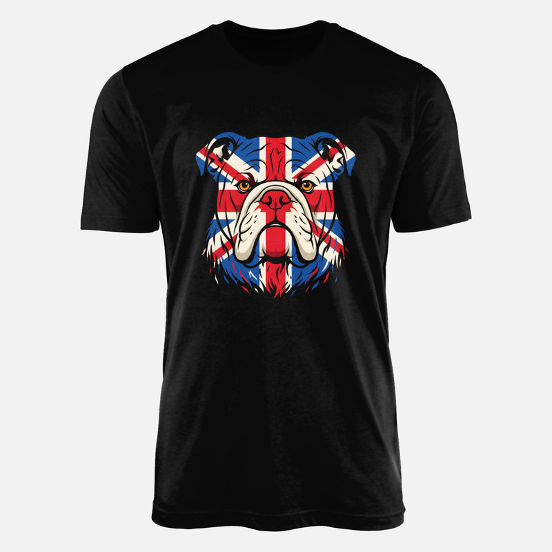 T-shirts: Englische Bulldogge mit Union Jack