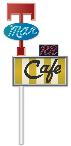 Wandtattoos: Zeichen Mar Cafe RR Twin Peaks