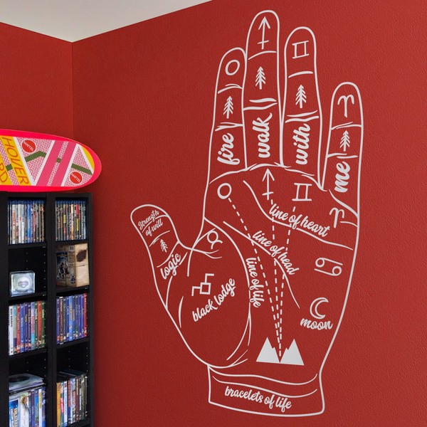 Wandtattoos: Twin Peaks Handlesekunst