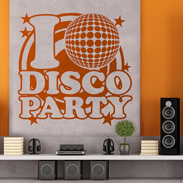 Wandtattoos: Disco Party