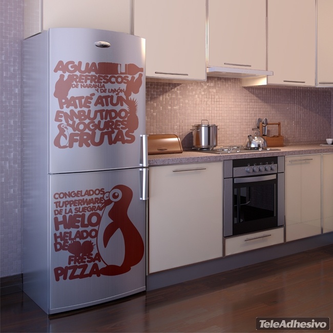 Wandtattoos: Typografische Kühlschrank
