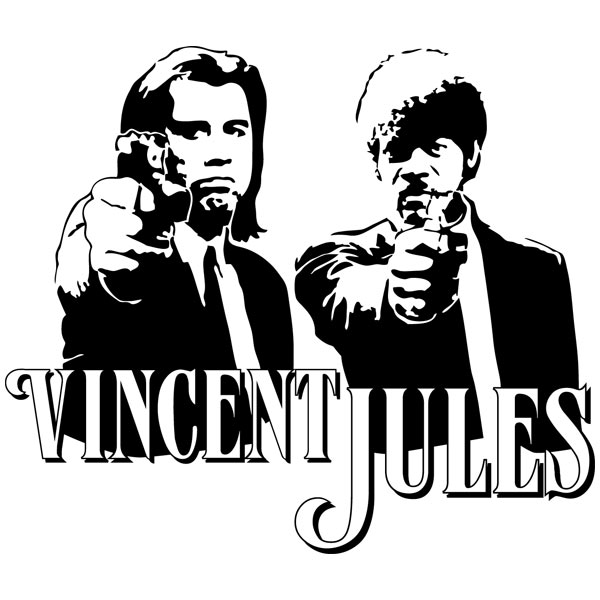 Wandtattoos: Vincent & Jules