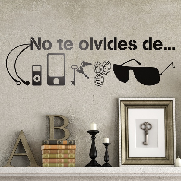 Wandtattoos: No te olvides de...