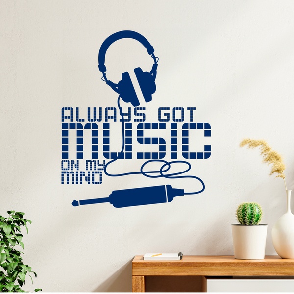 Wandtattoos: Always got music on my mind