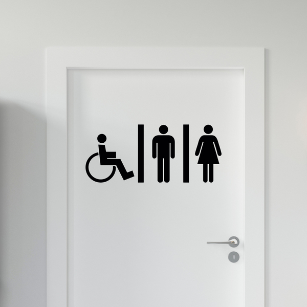 Wandtattoos: WC Mixto Behinderungen