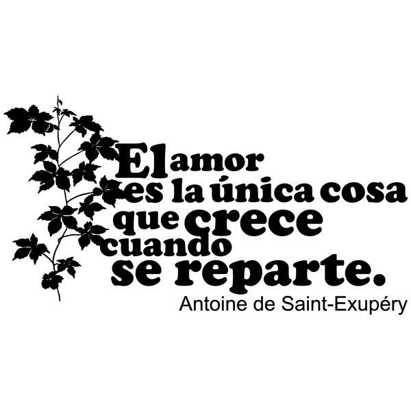 Wandtattoos: Amor Crece Exupery