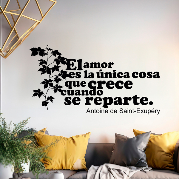 Wandtattoos: Amor Crece Exupery