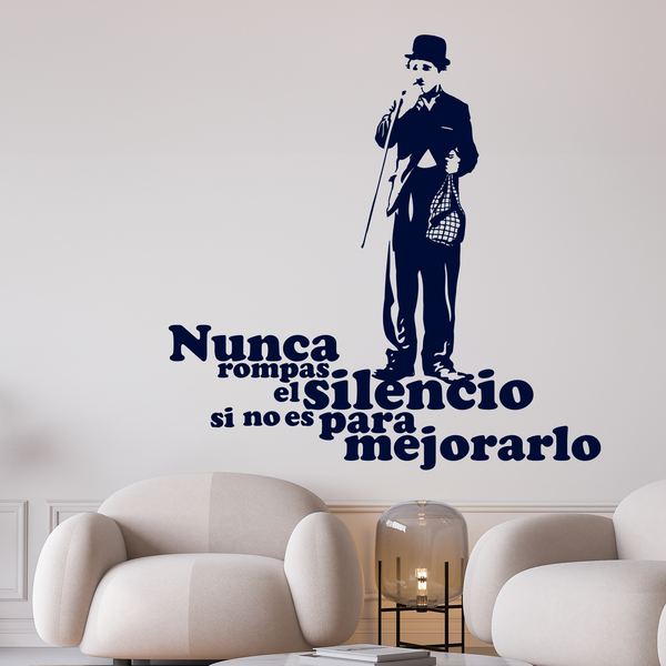 Wandtattoos: Charlot silencio