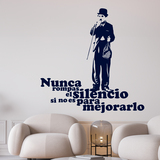 Wandtattoos: Charlot silencio 2