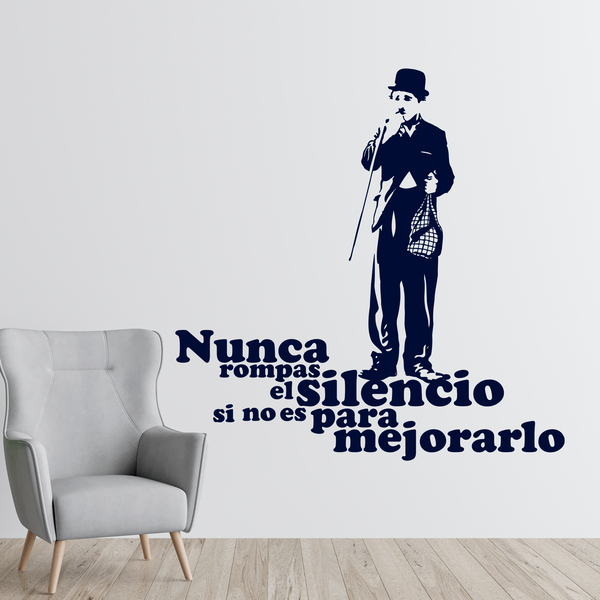 Wandtattoos: Charlot silencio