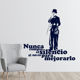 Wandtattoos: Charlot silencio 3