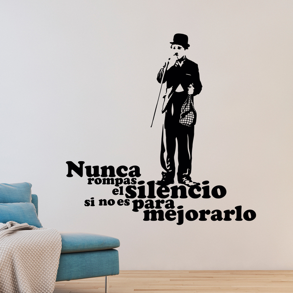 Wandtattoos: Charlot silencio