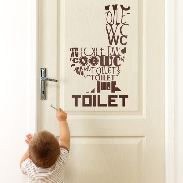 Wandtattoos: Toilet Sprachen