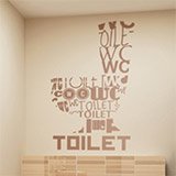 Wandtattoos: Toilet Sprachen 2