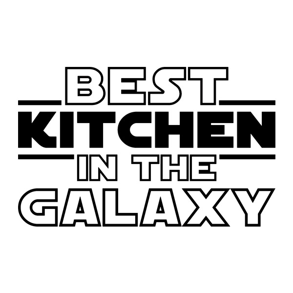 Wandtattoos: Die beste Küche der Galaxie auf Englisch