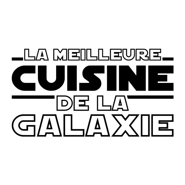 Wandtattoos: Die beste Küche der Galaxie auf Französisch