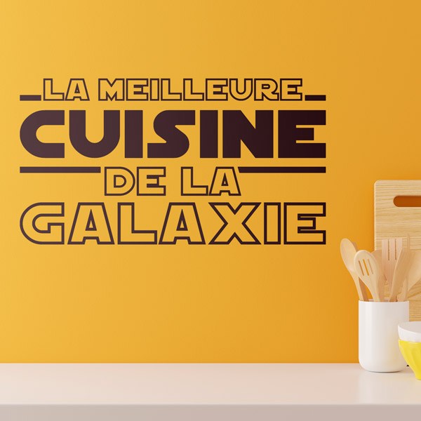 Wandtattoos: Die beste Küche der Galaxie auf Französisch