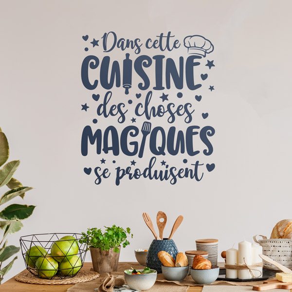 Wandtattoos: Zauberküche auf Französisch