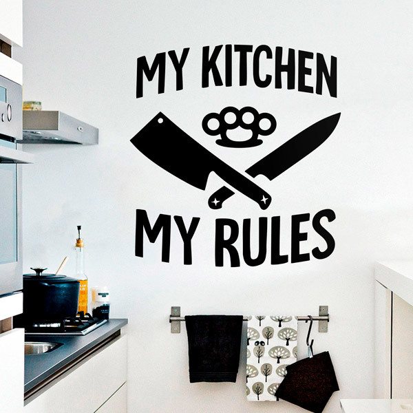Wandtattoos: My Kitchen my Rules