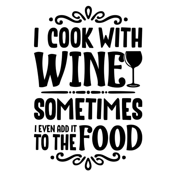 Wandtattoos: I cook with wine