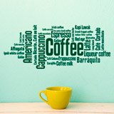 Wandtattoos: Kaffee in Sprachen 3