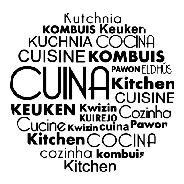 Wandtattoos: Küche Sprachen auf Katalanisch