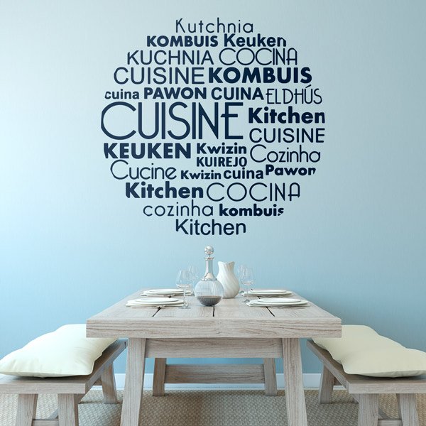 Wandtattoos: Kochen Sprachen auf Französisch