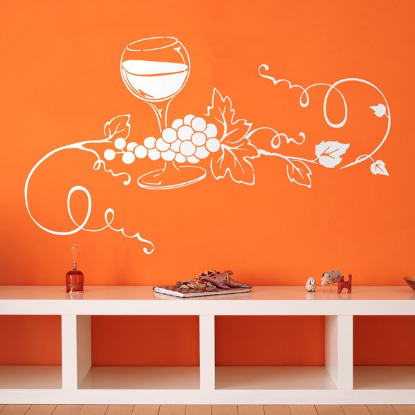 Wandtattoos: Leckeres Glas Wein