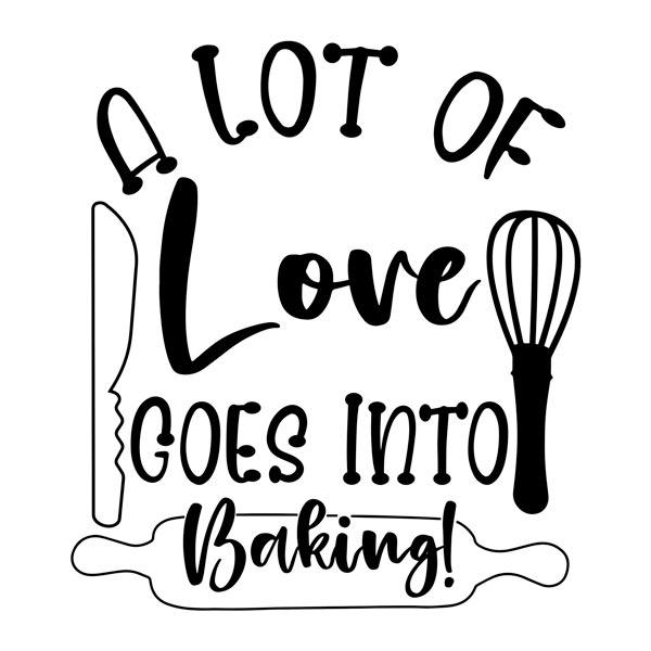 Wandtattoos: A lot of love goes into baking!
