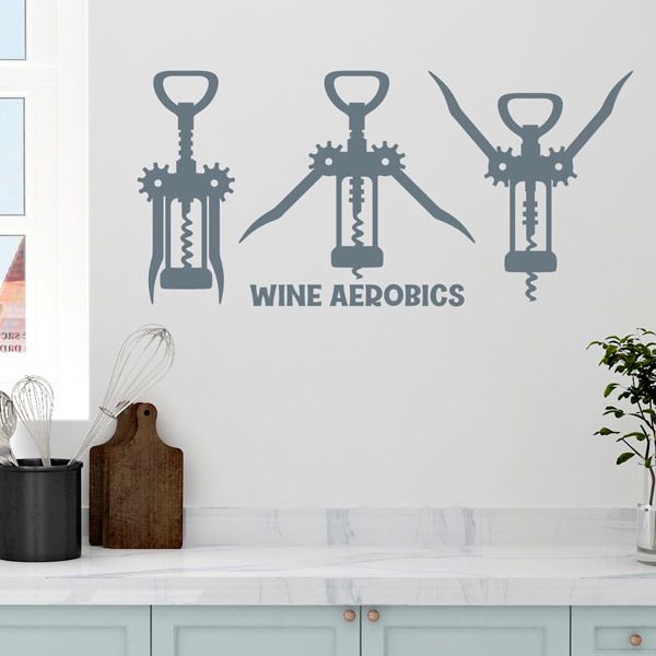 Wandtattoos: Wine Aerobics