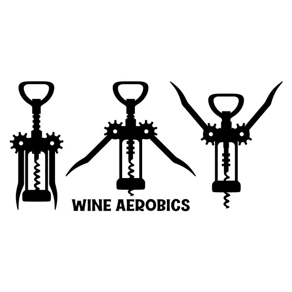 Wandtattoos: Wine Aerobics