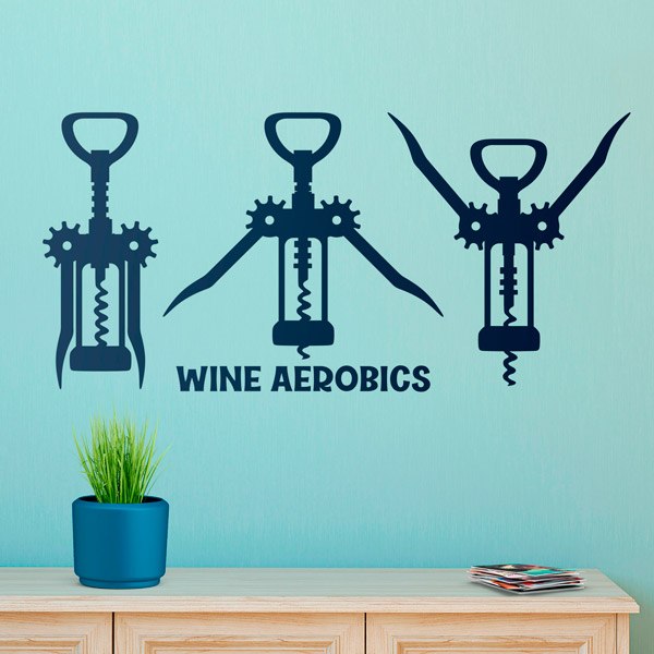 Wandtattoos: Wine Aerobics