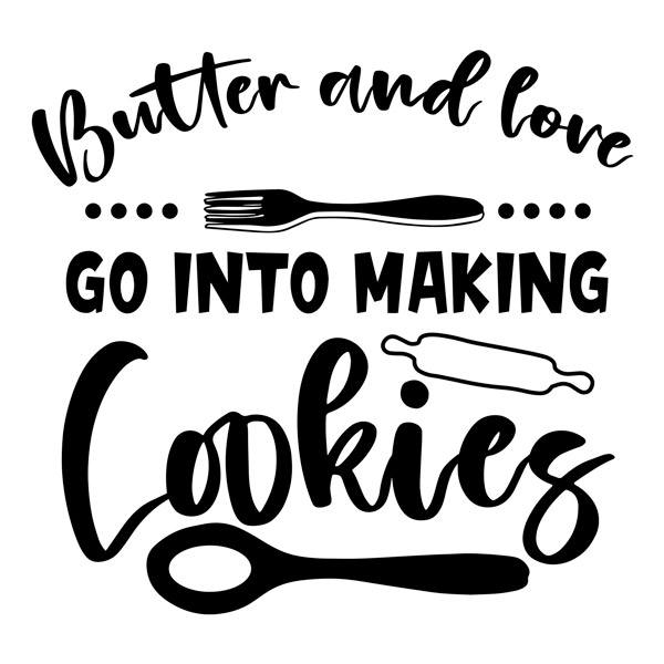 Wandtattoos: Butter and love go into making cookies