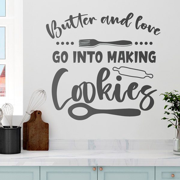 Wandtattoos: Butter and love go into making cookies