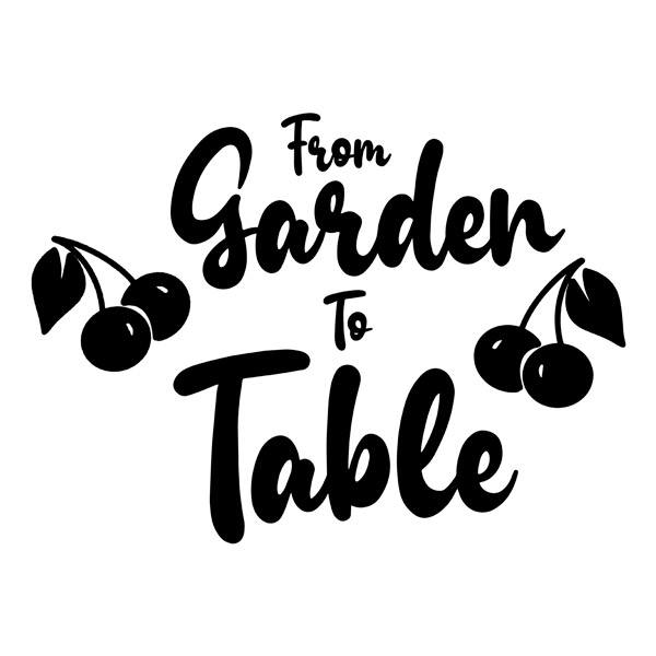 Wandtattoos: From garden to table