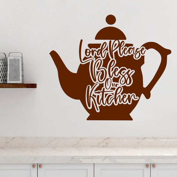 Wandtattoos: Lord please bless our kitchen