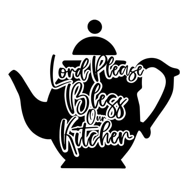 Wandtattoos: Lord please bless our kitchen