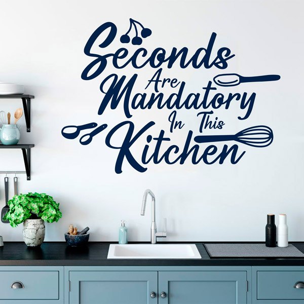 Wandtattoos: Seconds are mandatory in this kitchen