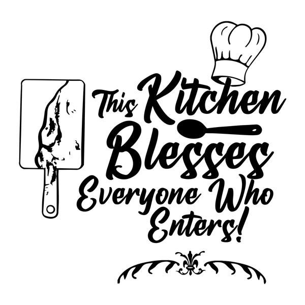 Wandtattoos: This Kitchen blesses everyone who enters